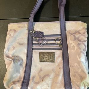 USED Purple Coach Purse